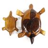 Image 3 : 2 Hand Carved Turtle Lidded Trinket Boxes