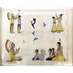 Signed and Numbered Print by Monte Yellowbird Sr.