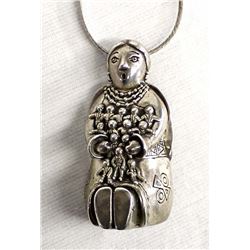 Sterling Storyteller Pin Pendant Necklace, Felley