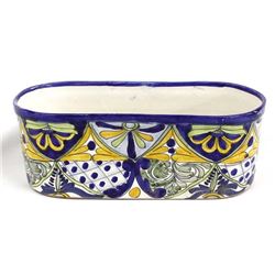 Mexican Glazed Pottery Planter