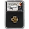 Image 1 : 1792-2017 Half Disme 1/10 oz. Gold Medal NGC PF70 W/Edmund C. Moy Signature