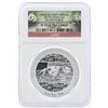 Image 1 : 2014 China Silver Panda Smithsonian Institution Medal NGC PF70 Ultra Cameo w/Box & COA