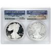 Image 1 : 1986-S & 2016-W $1 Proof American Silver Eagle Coin Set PCGS PR70DCAM