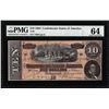 Image 1 : 1864 $10 Confederate States of America Note T-68 PMG Choice Uncirculated 64EPQ