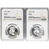 Image 1 : Lot of 1959 & 1960 Proof Franklin Half Dollar Coins NGC PF66
