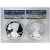 Image 1 : 1986-S & 2016-W $1 Proof American Silver Eagle Coin Set PCGS PR70DCAM