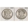 Image 1 : Lot of (2) 1900 $1 Morgan Silver Dollar Coins