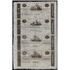Image 1 : Uncut Sheet of 1800's $20/20/50/100 Farmer's & Merchants Bank Baltimore Obsolete Notes