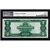 Image 2 : 1899 $2 Mini-Porthole Silver Certificate Note Fr. 256 PMG Gem Uncirculated 66EPQ