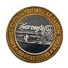 Image 1 : .999 Fine Silver Harveys Resort Lake Tahoe, Nevada $10 Limited Edition Gaming Token