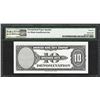 Image 2 : 1929 10 Unit American Bank Note Co. "Test Note" PMG Gem Uncirculated 66EPQ