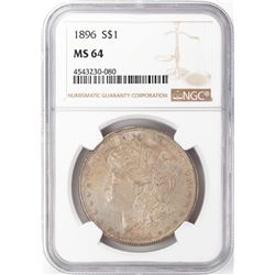 1896 $1 Morgan Silver Dollar NGC MS64