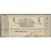 Image 1 : 1864 $1 State of Louisiana Obsolete Note