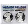 Image 1 : 1986-S & 2016-W $1 Proof American Silver Eagle Coin Set PCGS PR69DCAM