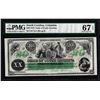 Image 1 : 1872 $20 State of South Carolina Revenue Bond Obsolete Note PMG Superb Gem Unc. 67EPQ
