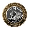Image 2 : .999 Silver Four Queens Hotel & Casino  Nevada $10 Limited Edition Gaming Token