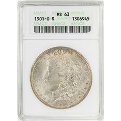 1901-O $1 Morgan Silver Dollar Coin ANACS MS63