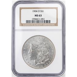 1904-O $1 Morgan Silver Dollar Coin NGC MS63
