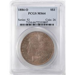 1884-O $1 Morgan Silver Dollar Coin PCGS MS64