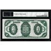 Image 2 : 1891 $1 Treasury Note Fr. 352 PMG Choice Uncirculated 64EPQ
