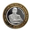 Image 1 : .999 Silver Las Vegas Club $10 Casino Limited Edition Gaming Token
