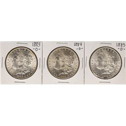 Lot of 1883-O to 1885-O $1 Morgan Silver Dollar Coins