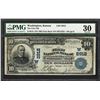 Image 1 : 1902DB $10 First NB of Washington, Kansas CH# 2912 National Note PMG Very Fine 30
