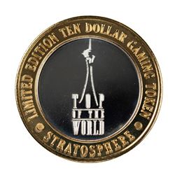 .999 Silver Stratosphere Las Vegas, Nevada $10 Casino Limited Edition Gaming Token