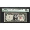 Image 1 : 1935A $1 Hawaii Silver Certificate WWII Emergency Note PMG Gem Uncirculated 65EPQ