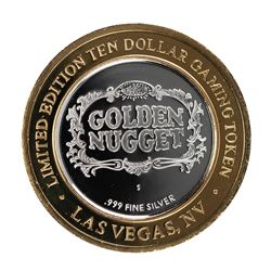.999 Silver Golden Nugget Las Vegas, Nevada $10 Casino Limited Edition Gaming Token