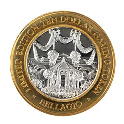 .999 Silver Bellagio Las Vegas, NV $10 Casino Limited Edition Gaming Token