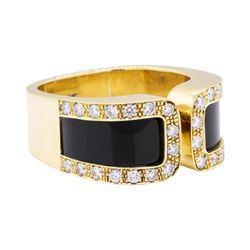 18KT Yellow Gold 0.60 ctw Diamond Ring