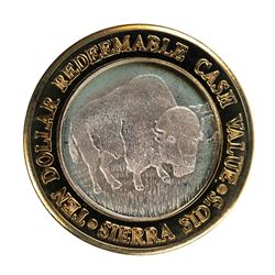 .999 Silver Sierra Sids Sparks, Nevada $10 Casino Limited Edition Gaming Token