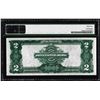 Image 2 : 1899 $2 Mini-Porthole Silver Certificate Note Fr.253 PMG Choice Uncirculated 64