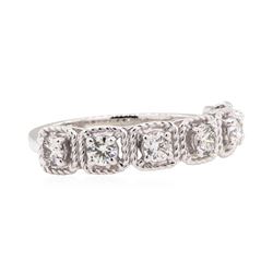 14KT White Gold 0.63 ctw Diamond Ring