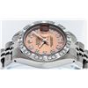 Image 5 : Rolex Ladies Stainless Steel Salmon Pyramid Diamond Datejust Wristwatch