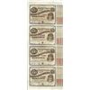 Image 1 : Uncut Sheet of (4) State of Louisiana Baby Bond Obsolete Notes