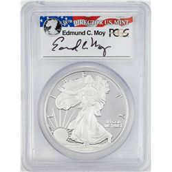 2010-W $1 Proof American Silver Eagle Coin PCGS PR69DCAM Edmund Moy Signature