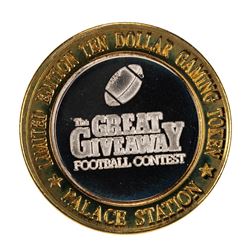 .999 Silver Palace Station Hotel & Casino Las Vegas $10 Limited Edition Gaming Token
