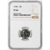Image 1 : 1958 Proof Roosevelt Dime Coin NGC PF66