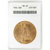Image 1 : 1924 $20 St. Gaudens Double Eagle Gold Coin ANACS MS63