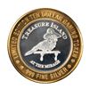 Image 1 : .999 Silver Treasure Island Las Vegas, Nevada $10 Casino Limited Edition Gaming Token