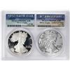 Image 1 : 1986-S & 2016-W $1 Proof American Silver Eagle Coin Set PCGS PR69DCAM