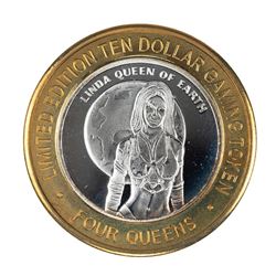 .999 Silver Four Queens Casino Hotel Las Vegas $10 Limited Edition Gaming Token