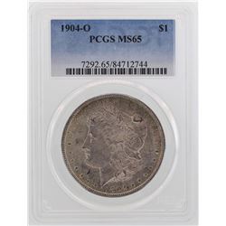 1904-O $1 Morgan Silver Dollar Coin PCGS MS65