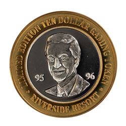 .999 Silver Riverside Resort Hotel & Casino $10 Casino Limited Edition Gaming Token