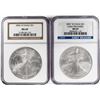 Image 1 : Lot of 2006-W & 2007-W $1 American Silver Eagle Coins NGC MS69