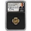 Image 1 : 1792-2017 Half Disme 1/10 oz. Gold Medal NGC PF70 W/Edmund C. Moy Signature