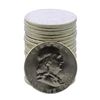 Image 1 : Roll of (20) Brilliant Uncirculated 1963 Franklin Half Dollar Coins