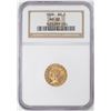 Image 1 : 1929 $2 1/2 Indian Head Quarter Eagle Gold Coin NGC MS62